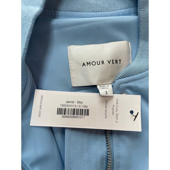 NWT Amour Vert Bomber Jacket Small - Picture 4 of 5